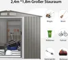 Szopa narzędziowa COSTWAY z fundamentem, 260x207x180cm, Podgląd zdjęcia produktu 5