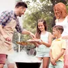 Relaxdays Sada 6 kusů držáků na ryby, nerezová ocel, s Náhled obrázku produktu 3