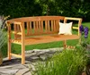 Casaria Banc de jardin Rose 3 places en bois d’eucalyptus Voir les images du produit 2