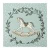 20 Servietten Rocking Horse - Schaukelpferd im Kranz Produktbild-Vorschau 1