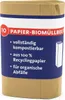 A roll of paper bin bags with text and graphics on a blue label. Produktbild-Vorschau