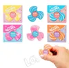 Spinner Radiergummi Set, 4 Farben, Fidget Spinner Design, Produktbild-Vorschau 1