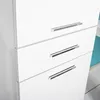 Skříňka TRISUL s košem na prádlo/potraviny, lesklý bílý lak Náhled obrázku produktu 9
