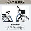 Agon Assist E-Bike City dusty blue Produktbild-Vorschau 9