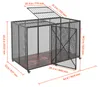 VEVOR Hundekäfig Hochbelastbar 1626x837x1037 mm, Hundebox Produktbild-Vorschau 9