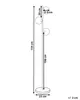 BELIANI Stojaca lampa zlatá oceľ sklo 3 svetlá okrúhle Náhľad obrázku produktu 3
