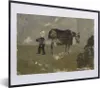 MuchoWow® MuchoWow® Gerahmtes Poster Hufschmied mit Grau - Produktbild-Vorschau 1