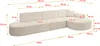 ALTDECOR Ecksofa in L-Form  MARI-L2 - 328x171x79,5 cm  Produktbild-Vorschau 6