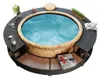 vidaXL Whirlpool surround Black Poly-Rattan Náhled obrázku produktu 2