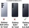Compatibility chart showing which Samsung Galaxy phone models a product is compatible with. Produktbild-Vorschau