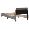 The Living Store Bettgestell mit Kopfteil Taupe 80x200 cm Produktbild-Vorschau 7