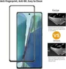 A product image showcasing a screen protector for a smartphone, with comparative graphics illustrating its features. Produktbild-Vorschau