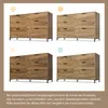 Komoda Sweiko, kredens z 6 szufladami, 120 x 40 x 76 cm w Podgląd zdjęcia produktu 6