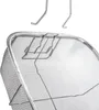 A close-up view of a metal mesh basket with hanging hooks. Anteprima dell’immagine prodotto