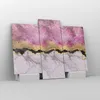 Bild auf Leinwand - Leinwandbild - 3 Teile - Rosa golden Produktbild-Vorschau 4