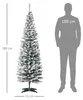 HOMCOM Künstlicher Weihnachtsbaum, 180 cm Christbaum mit Produktbild-Vorschau 3