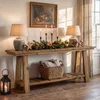 Grande console en bois pour l'entrée, table d'entrée de Voir les images du produit 5