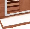 vidaXL Pollaio moka e bianco 150x96x110 cm in legno Anteprima dell’immagine prodotto 4