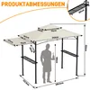 LZQ Grillpavillon mit Seitenmarkise, Doppeldach, Produktbild-Vorschau 2