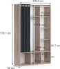 Kleiderschrank Vicco Luigi Sonoma 38 x 178.1 cm mit Produktbild-Vorschau 7