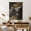 MuchoWow® Wandteppich Wandbehang Schottisches Hochlandrind Produktbild-Vorschau 6