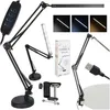 Stolní lampa LED USB s otočným ramenem, 2 způsoby upevnění Náhled obrázku produktu 1