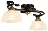 Deckenlampe Landhaus "Aurora" Glas Metall Schwarz Weiß Produktbild-Vorschau 4