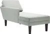 Möbel Chaiselongue mit Kissen und Rechter Armlehne Hellgrau Produktbild-Vorschau 1