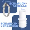 Villkin Schlauchverbinder-Set 32x38mm – Auslaufsichere Produktbild-Vorschau 3