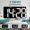 14" Digitale Wanduhr mit Fernbedienung, LED Anzeige für Produktbild-Vorschau 2