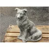 Schöner Hund Collie, Steinfigur für den Garten oder den Produktbild-Vorschau 3