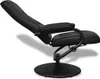 vidaXL Fauteuil TV avec repose-pieds Noir Similicuir Voir les images du produit 7