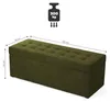 MG Design Polsterhocker Grün 45x120 cm - Stauraum 140L, bis Produktbild-Vorschau 5
