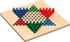 A Chinese checkers board game with colorful pegs on a wooden board. Podgląd zdjęcia produktu
