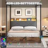 MODFU Juniorská postel bez matrace 140×190, manželská Náhled obrázku produktu 4