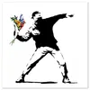 Giallobus - Lanciatore di fiori - Banksy - 70L x 70l cm - Anteprima dell’immagine prodotto 1