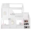 Flieks Etagenbett 90x200cm mit Led, Kinderbett Hausbett mit Produktbild-Vorschau 10