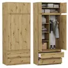 Šatníková skriňa s nadstavcom 90 x 234 cm FRAMIRE B-9-NTIP Náhľad obrázku produktu 5