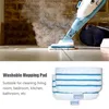 A steam mop cleaning a floor, with replacement mop pads shown below. Podgląd zdjęcia produktu