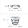 Seau pliable Relaxdays, 10 litres, bec verseur, œillet de Voir les images du produit 4