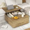 FABATO Couchtisch mit hochklappbarer Platte, quadratischer Produktbild-Vorschau 1