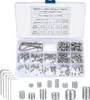 240-teiliger Edelstahl Madenschrauben Set mit Produktbild-Vorschau 1