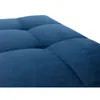 A close-up view of a tufted blue fabric surface. Náhľad obrázku produktu