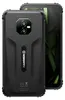 A black outdoor smartphone with green accents is shown from the back, with another identical phone slightly behind and to the right, showing its screen. Produktbild-Vorschau