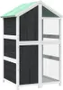 vidaXL Woliera szara 97x81x152 cm lite drewno sosnowe Podgląd zdjęcia produktu 5