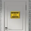 Betreten verboten Metallschild in 15x20 cm in gelb mit Produktbild-Vorschau 6
