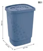 Wäschesammler "Flowers" 55 l horizon blue Produktbild-Vorschau 7