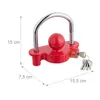 Cadenas Relaxdays pour attelages, 5 clés, protection Voir les images du produit 4