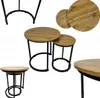 Stoliki kawowe okrągłe zestaw stolików loft fi 45x47 , fi Podgląd zdjęcia produktu 4