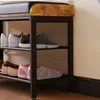 Schuhschrank mit Sitzbank, Flur, Rustikales Braun, 2 Produktbild-Vorschau 2